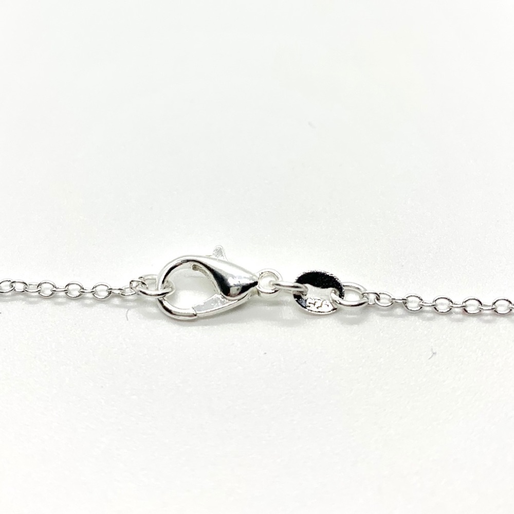 925 Black Mermaid Scale Pendant Necklace - Picture 4 of 4